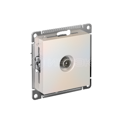 Розетка телевизионная оконечная TV AtlasDesign 1дБ механизм жемчуж.  Systeme Electric ATN000491 изображение, фото