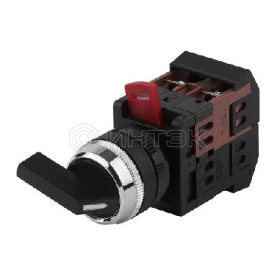 Переключатель ALC-22 2 фиксир. полож. черн.длин.рукоят. I-O 1з+1р BSW10-ALC-2-K02E ЭРА Б0045678 изображение, фото