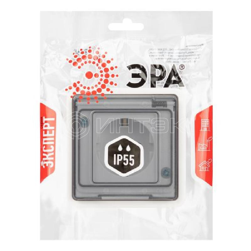 Розетка Эксперт 11-2521-01 2P+E IP55 16А-250В СУ бел. Эра Б0063259 изображение, фото