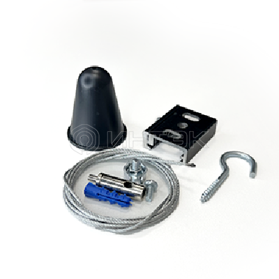 Комплект подвеса с тросом 5м черный VARTON V4-R4-05.0006.TRK-0003 изображение, фото