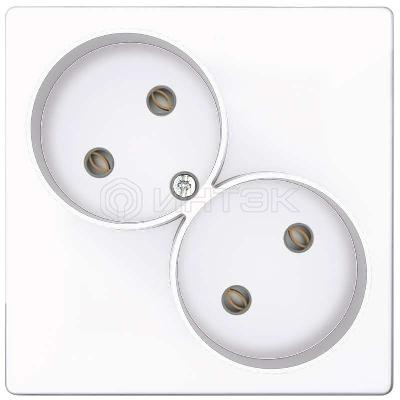 Розетка 2-м СП Simon 24 16А IP20 2х2P без защ. шторок механизм бел. Simon 2450457-030 изображение, фото