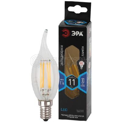 Лампа светодиодная филаментная F-LED BXS-11W-840-E14 BXS 11Вт свеча на ветру 4000К нейтр. бел. E14 Эра Б0047002 изображение, фото