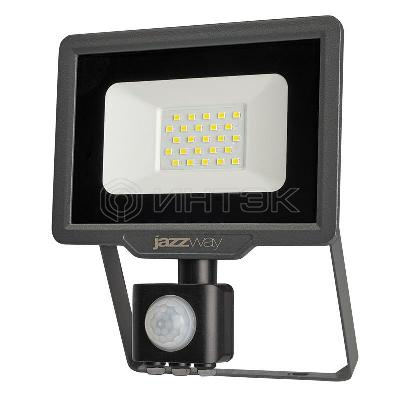 Прожектор светодиодный PFL-C3  Systeme ElectricNSOR 20Вт 6500К IP65 ДО закален. прозр. стекло датчик движения инфракрасный Pro JazzWay 5026926A изображение, фото