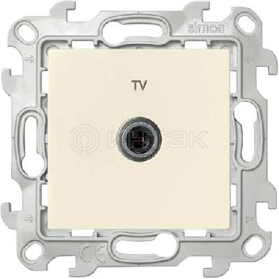 Розетка телевизионная одиночная TV СП Simon 24 IP20 механизм сл. кость Simon 2450477-031 изображение, фото
