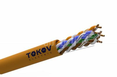 Кабель витая пара U/UTP 4х2х24AWG(0.52мм) кат.5E нг(А)-HF (LSZH) indoor Fluke tested 305м (м) PRO TOKOV ELECTRIC TKP-C06-U42-5E-RU-LSZH изображение, фото