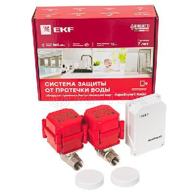 Система защиты от протечки воды AquaExpert RADIO 1/2 дюйма EKF AquaExpert-1/2-radio изображение, фото