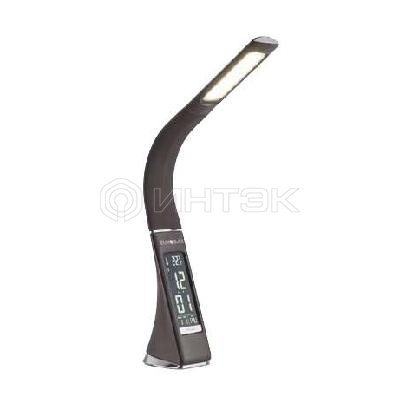 Светильник светодиодный TLD-542 Brown/300лм/5000К/Dimmer настол. часы календ. терм. коричн. 5Вт Uniel UL-00001817 изображение, фото