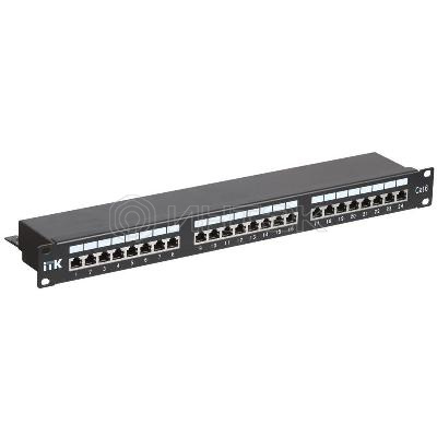 Патч-панель 1U кат.6 STP 24 порта (IDC Dual) ITK PP24-1UC6S-D05 изображение, фото