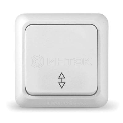 Переключатель проходной 1-кл. ОП Олимп 10А IP20 бел. UNIVersal О0025 изображение, фото
