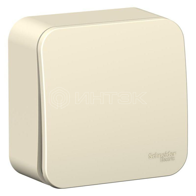 Выключатель 1-кл. ОП Blanca 10А IP20 (сх. 1) 250В с изолир. пластиной молочн.  Systeme Electric BLNVA101012 изображение, фото