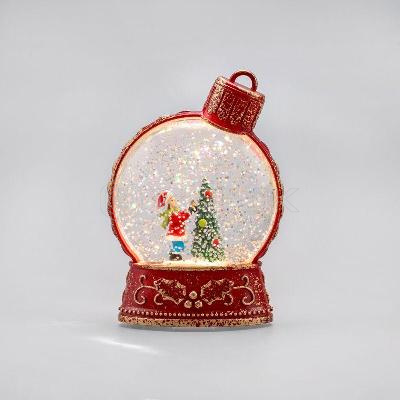 Светильник декоративный (фигура) "Елочный шар" с эффектом снегопада и подсветкой Neon-Night 501-160 изображение, фото