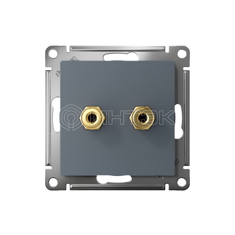 Розетка аудио 2-м AtlasDesign грифель Systeme Electric ATN000787 изображение, фото