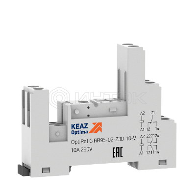 Розетка для реле OptiRel G RR95-02-230-10-V КЭАЗ 281173 изображение, фото