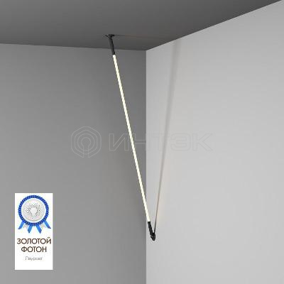 Светильник FLEX 52Вт 3000К IP20 24В DC 360град. трос в оплетке со светодиодом 3м черн. DENKIRS 732102 изображение, фото