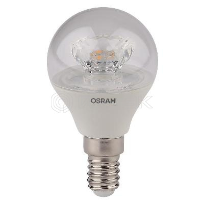 Лампа светодиодная LED STAR CLASSIC P 40 5.4W/830 5.4Вт шар прозрачная 3000К тепл. бел. E14 470лм 220-240В пластик. OSRAM 4052899971622 изображение, фото