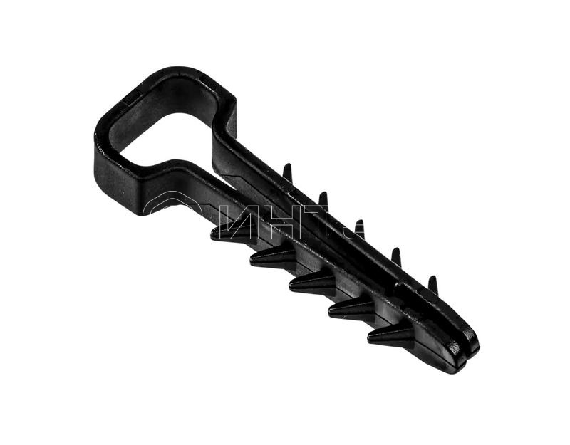 Дюбель-хомут PCD-F 05х10-45-100BL для плоского кабеля PA6.6 черн. (уп.100шт) JazzWay 5054981 изображение, фото