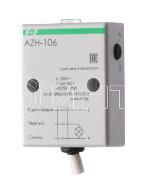 Фотореле AZH-106 (встроенный фотодатчик на плоскость 230В 16А 1 перекл. IP65) F&F EA01.001.002 изображение, фото