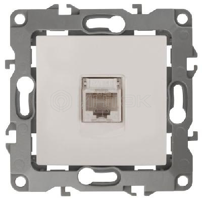 Розетка компьютерная Эра12 12-3107-02 RJ45 сл. кость Эра Б0014724 изображение, фото