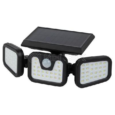 Светильник светодиодный ERAFS012-05 74LED 28.2х13х10.5см фасадный на солнечн. батарее с датчиком движения ЭРА Б0057601 изображение, фото
