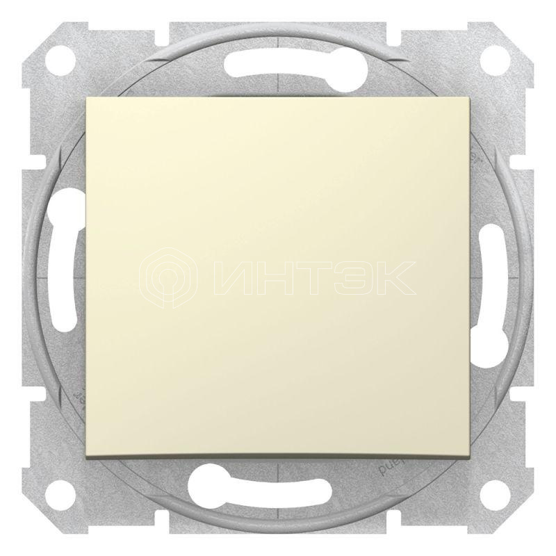 Выключатель 1-кл. СП Sedna 10А IP20 (сх. 1) 250В механизм беж. Schneider Electric SDN0100147 изображение, фото