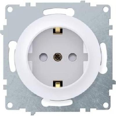 Розетка 1-м СП Florence 16А IP20 с заземл. защ. шторки винтов. клеммы механизм бел. (1E10101300) OneKeyElectro 2172764 изображение, фото
