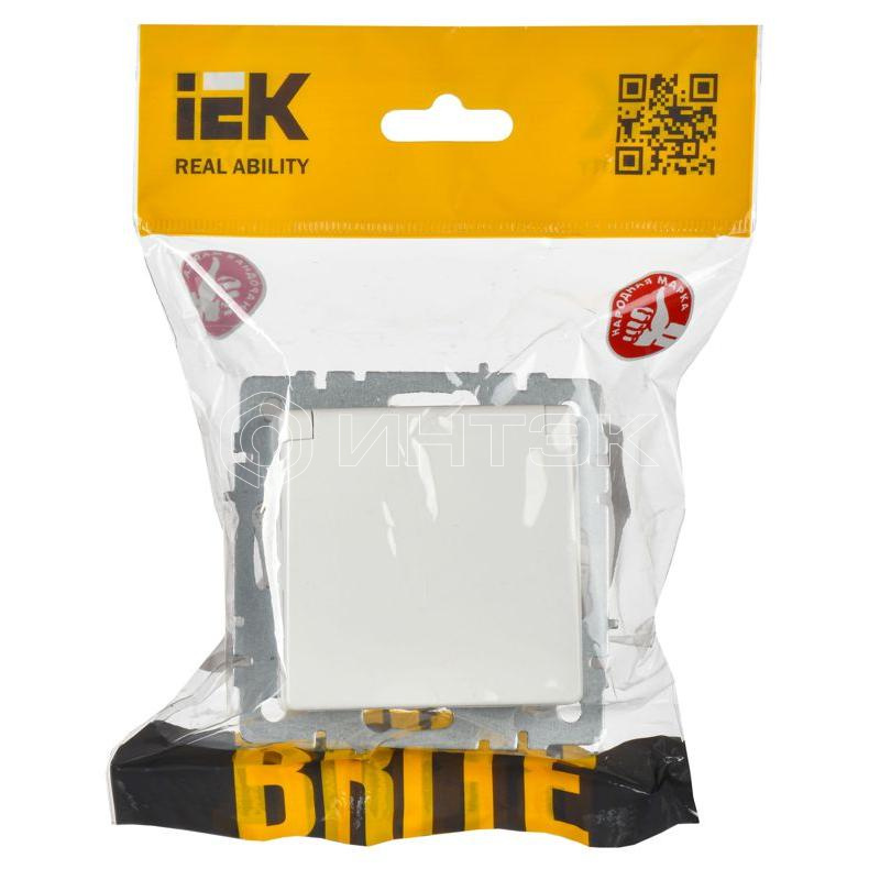 Розетка BRITE РСбш10-3-44-БрБ 16А IP44 с заземл. защ. шторки с крышкой механизм бел. IEK BR-R16-16-44-K01 изображение, фото