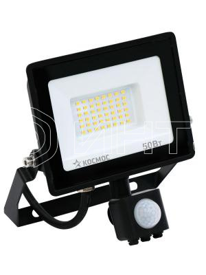 Прожектор светодиодный 50Вт 6500К IP65 4000лм с датчиком Super-Slim КОСМОС K_PR5_LED_50S изображение, фото