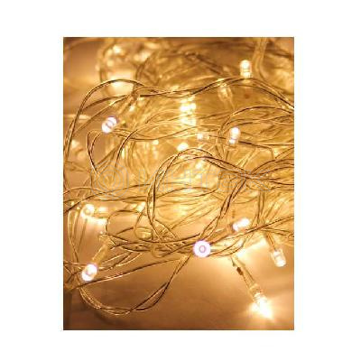 Гирлянда светодиодная 80LED бел. прозр. провод 8.8м (7.3+1.5) 8 режимов мигания IP20 тепл. бел. Космос KOC_GIR80LED_W изображение, фото