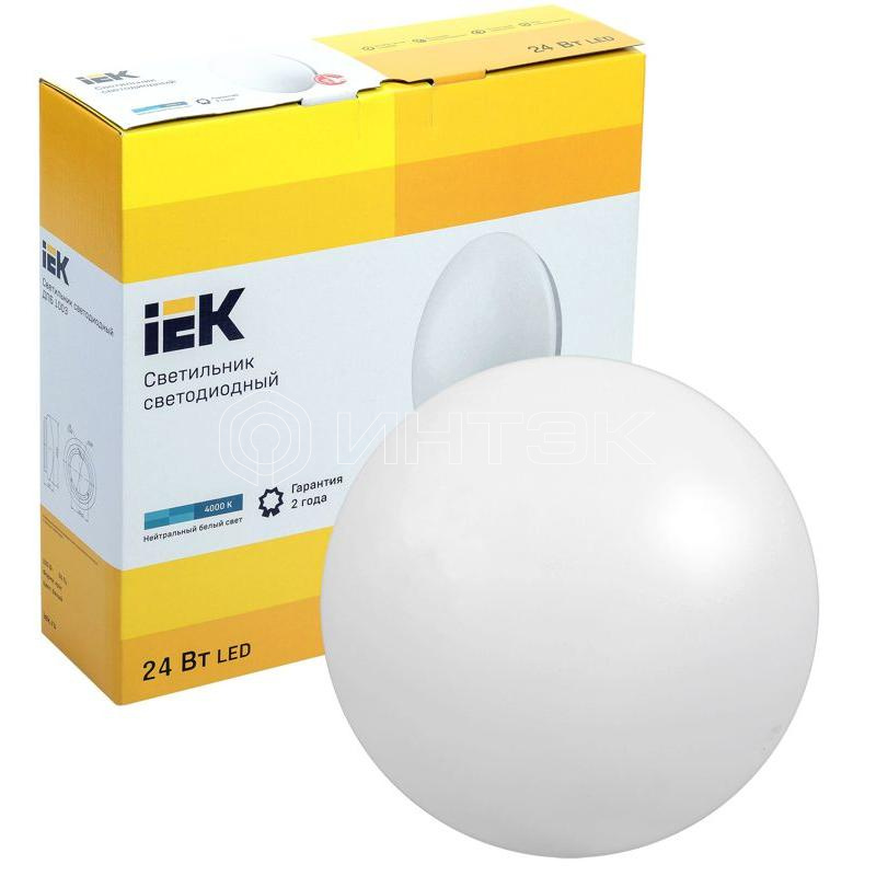 Светильник светодиодный ДПБ 1003 24Вт 4000К IP20 круг бел. IEK LDPB0-1003-24-4000-K01 изображение, фото