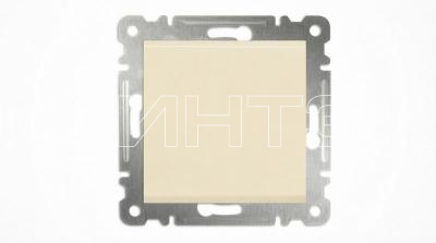 Переключатель проходной 1-кл. СП Karea 10А IP20 механизм крем. Makel 57010005 изображение, фото