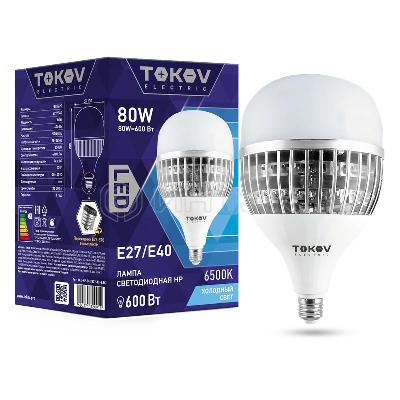 Лампа светодиодная 80Вт HP 6500К Е40/Е27 176-264В TOKOV ELECTRIC TKE-HP-E40/E27-80-6.5K изображение, фото