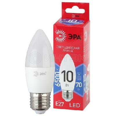 Лампа светодиодная RED LINE LED B35-10W-865-E27 R 10Вт B35 свеча 6500К холод. бел. E27 Эра Б0045338 изображение, фото