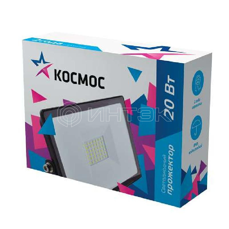 Прожектор светодиодный 30Вт 6500К IP65 2400лм КОСМОС K_PR5_LED_30 изображение, фото