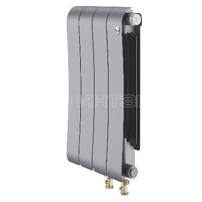 Радиатор биметаллический Royal Thermo Infinity 500 Silver Satin VR80 - 4 секц. изображение, фото