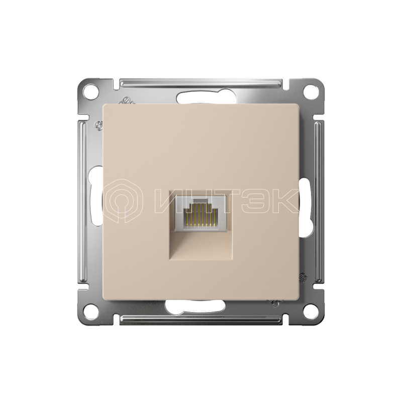 Розетка компьютерная AtlasDesign RJ45 кат.5E механизм песочн.  Systeme Electric ATN001283 изображение, фото