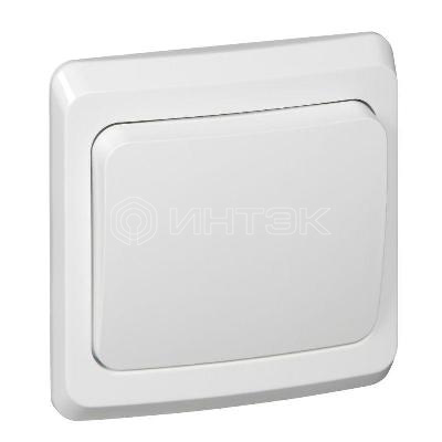 Выключатель 1-кл. СП Этюд 10А IP20 бел.  Systeme Electric BC10-001B изображение, фото