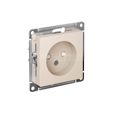 Розетка 1-м СП AtlasDesign 16А IP20 без заземл. защ. шторки механизм беж.  Systeme Electric ATN000249 изображение, фото