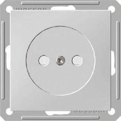Розетка 1-м СП W59 16А IP20 без заземл. защ. шторки механизм бел. Systeme Electric RS16-151-1-86 изображение, фото