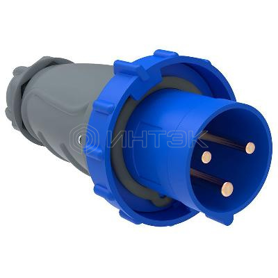 Вилка эл. каб. 63А 2P+PE 6ч/200-250В IP67 MAGNUM ССИ-033 IEK PSN01-063-3 изображение, фото