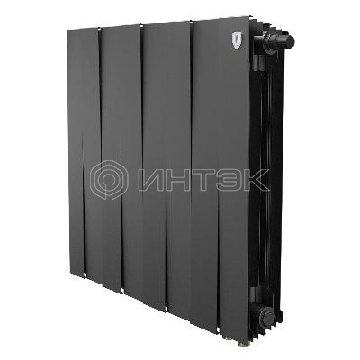 Радиатор биметаллический Royal Thermo PianoForte 500 Чёрный VR80 - 8 секц. изображение, фото
