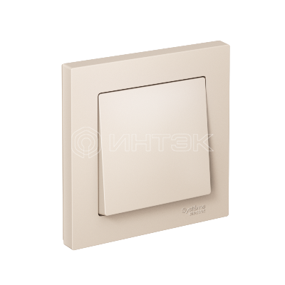 Выключатель 1-кл. СП AtlasDesign 10А IP20 (сх. 1) 10AX в сборе беж.  Systeme Electric ATN000212 изображение, фото