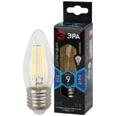 Лампа светодиодная филаментная F-LED B35-9W-840-E27 9Вт B35 свеча 4000К нейтр. бел. E27 Эра Б0046997 изображение, фото