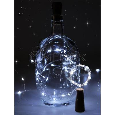 Гирлянда "Пробки" DC-G04-20WS2 20 LED 3х(LR44/LR1154/AG13/G13) в компл. бел. (уп.2шт) ФАZА 5059696 изображение, фото
