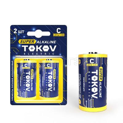 Элемент питания алкалиновый С/LR14 (блистер 2шт) TOKOV ELECTRIC TKE-ALS-LR14/B2 изображение, фото