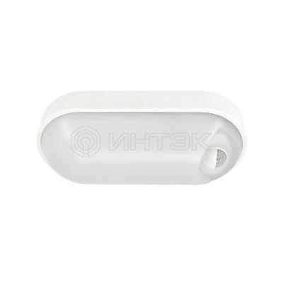Светильник светодиодный WP 15 C 12W OP 840 W10L22 WH MDM 220х106х60мм 12Вт 4000К IP54 ЖКХ овал. пылевлагозащ. с датчиком движ. бел.  15071524500 изображение, фото