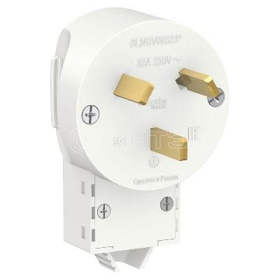 Вилка силовая СП Blanca 2P+E 32А 250В бел. Systeme Electric BLNSV003231 изображение, фото
