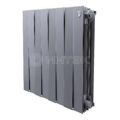 Радиатор биметаллический Royal Thermo PianoForte 500 Серебристый - 8 секц. изображение, фото