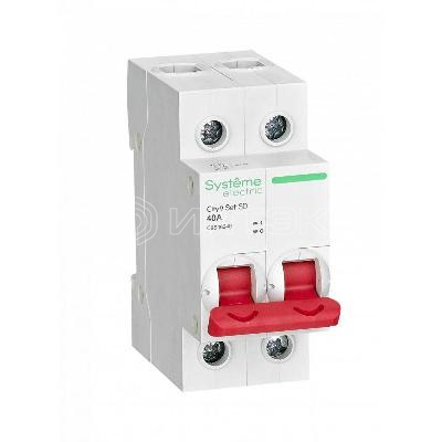 Выключатель нагрузки 2п 40А 400В City9 Set Systeme Electric C9S16240
