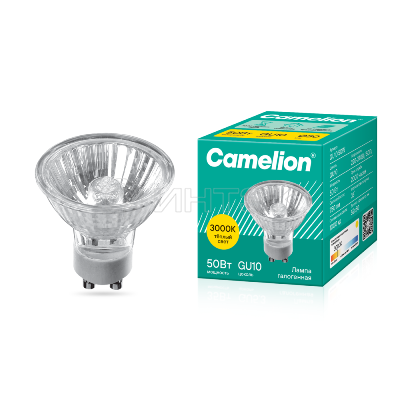 Лампа галогенная JCDRC 220В 50Вт GU10 Camelion 5560 изображение, фото