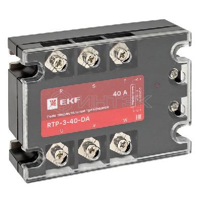 Реле твердотельное трехфазное RTP-40-DA PROxima EKF rtp-3-40-da изображение, фото